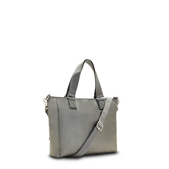 Kipling Venla Metallic Tote Çanta Gri | TR 1741NW